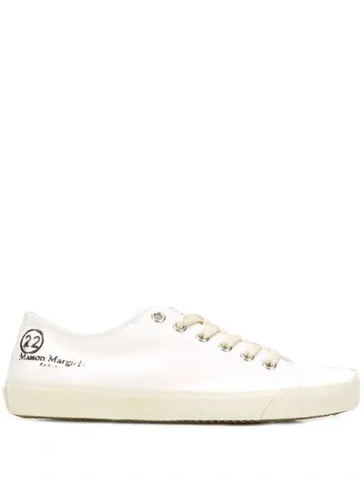 Maison Margiela Tabi Low Top Sneakers In White