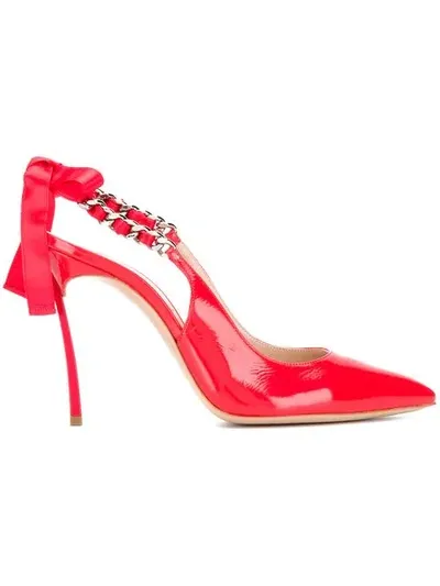 Casadei Blade Kelly Pumps In Red