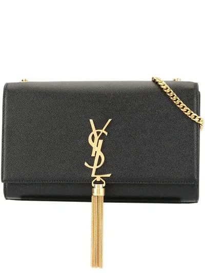 Saint Laurent Kate Tassel Shoulder Bag In Nero