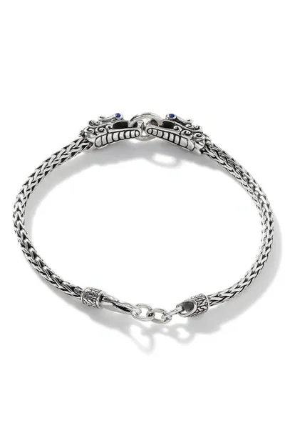 John Hardy Sterling Silver Legends Naga Blue Sapphire Dragon Link Bracelet