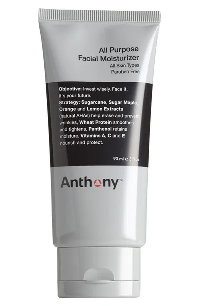 Anthony Men's All Purpose Facial Moisturizer, 3 oz In N,a