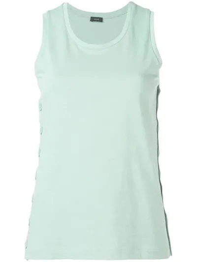 Joseph Side Buttons Tank Top In Blue