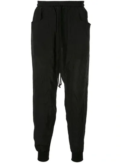 Song For The Mute Tapered Track Trousers In Black