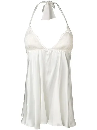 Gilda & Pearl Montparnasse Babydoll Chemise In White