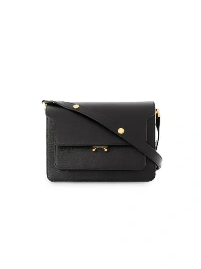 Marni Trunk Shoulder Bag In Black