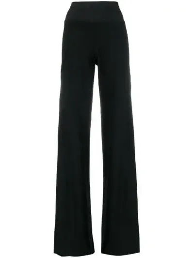 Rick Owens Forever Bias Wide-leg Trousers In Black