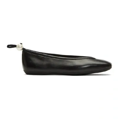 Nicholas Kirkwood Black Delfi Ballerina Flats