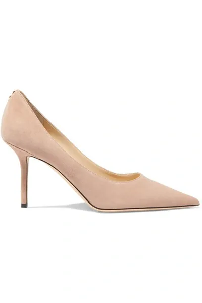 Jimmy Choo Love 85 Suede Pumps In Pink