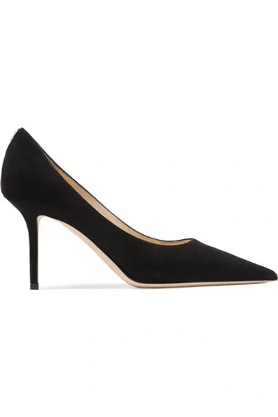 Jimmy Choo Love 85 Suede Pumps In Black