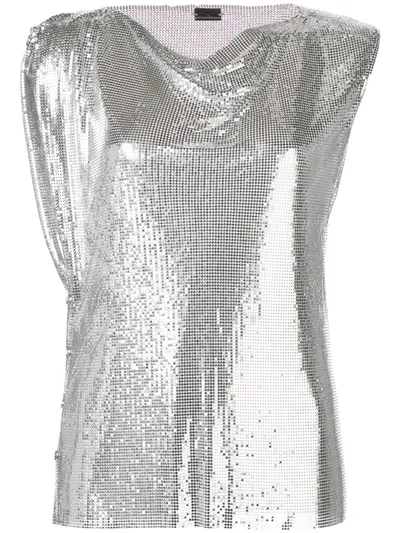 Rabanne Paco  Top Tank Top Clothing In Silver