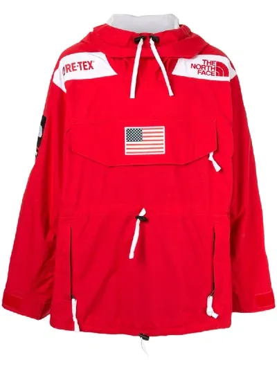 Supreme X The North Face Expedition Windbreaker In Red