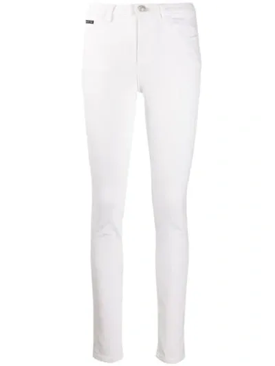 Philipp Plein Slim Fit Jeans In White