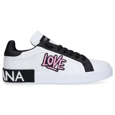 Dolce & Gabbana Dolce And Gabbana White Low-top Love Sneakers