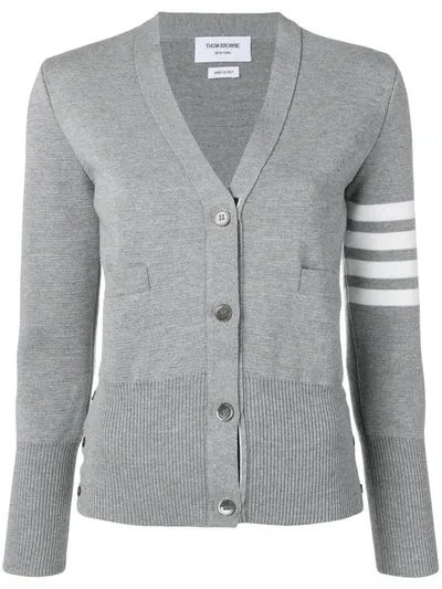 Thom Browne Grey Swimmer Icon 4-bar Cardigan