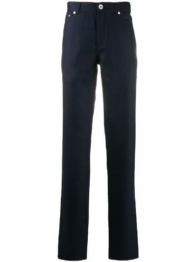 Brunello Cucinelli Straight Trousers In Blue