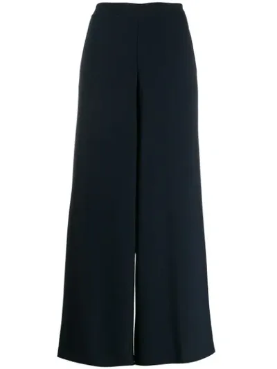 Stefano Mortari Cropped Flared Trousers In Blue