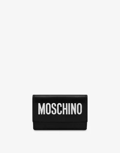 Moschino Mini Wallet With Logo In White