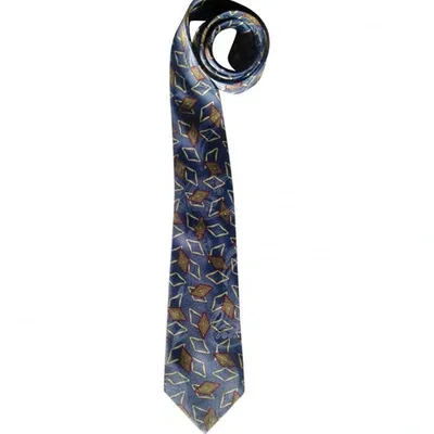 Pre-owned Lanvin Silk Tie In Blue