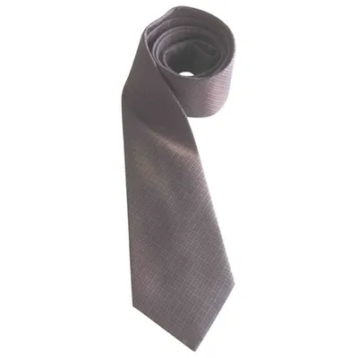 Pre-owned Lanvin Silk Tie In Burgundy