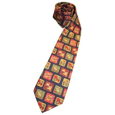 Pre-owned Fendi Silk Tie In Multicolour