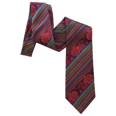 Pre-owned Kenzo Silk Tie In Multicolour