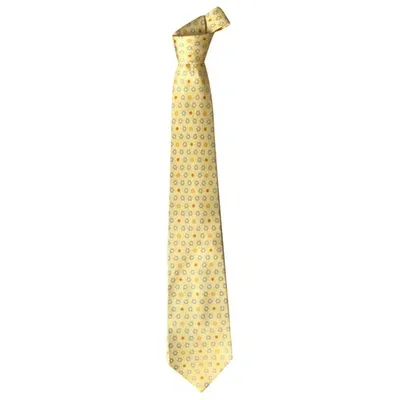 Pre-owned Loewe Silk Tie In Yellow