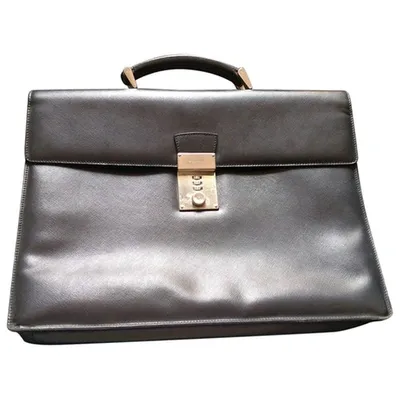 Pre-owned Prada Leather Satchel In Black