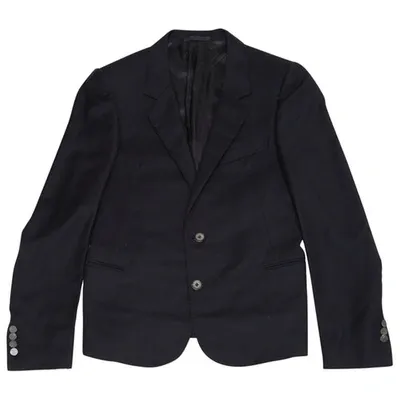 Pre-owned Lanvin Wool Vest In Navy