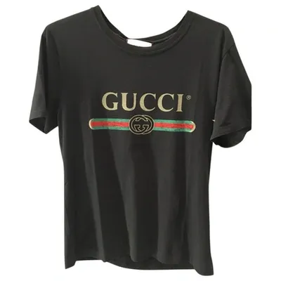 Pre-owned Gucci T-shirt In Black