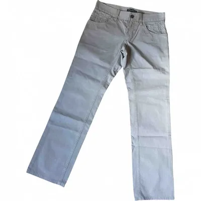 Pre-owned Dolce & Gabbana Trousers In Beige