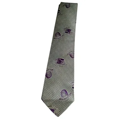 Pre-owned Moschino Silk Tie In Multicolour