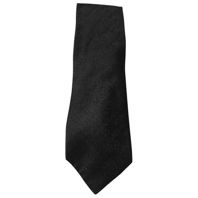 Pre-owned Dolce & Gabbana Silk Tie In Black