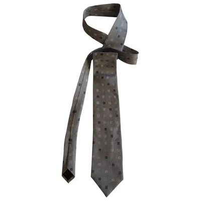 Pre-owned Michael Kors Silk Tie In Blue