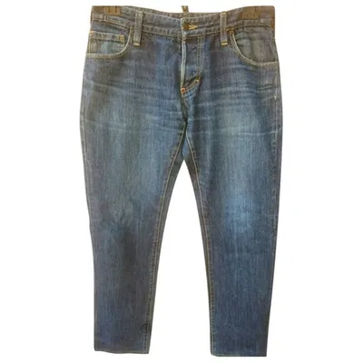 Pre-owned Dsquared2 Straight Jeans In Blue