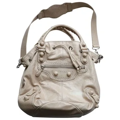 Pre-owned Balenciaga Beige Leather Handbag