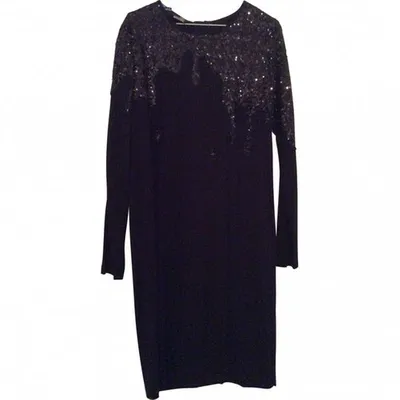 Pre-owned Moschino Black Viscose Dress