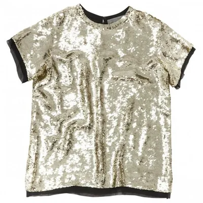 Pre-owned Proenza Schouler Gold Silk Top