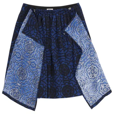 Pre-owned Kenzo Blue Skirt