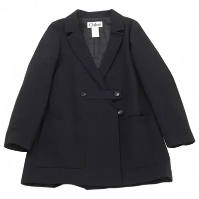 Pre-owned Chloé Black Wool Coat