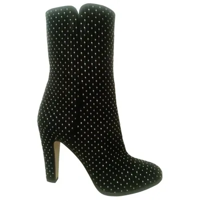 Pre-owned Jimmy Choo Ankle Boots In Black