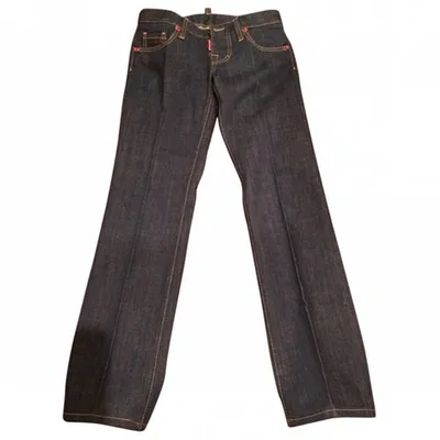 Pre-owned Dsquared2 Blue Cotton Jeans