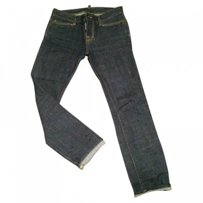 Pre-owned Dsquared2 Straight Jeans In Blue