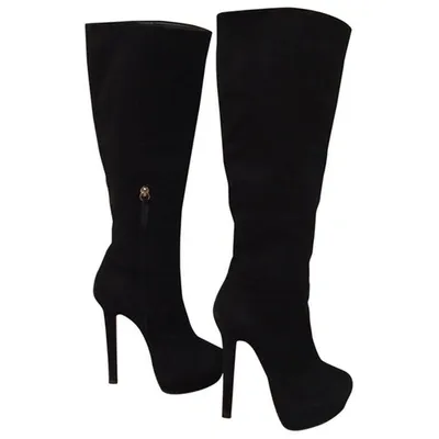 Pre-owned Giuseppe Zanotti Black Suede Boots