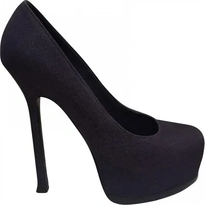 Pre-owned Saint Laurent Navy Heels