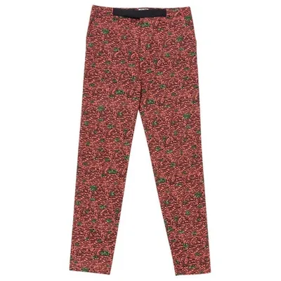 Pre-owned Kenzo Pink Cotton Trousers