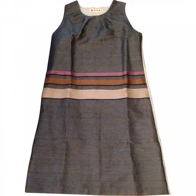 Pre-owned Marni Grey Linen Dress