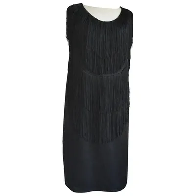 Pre-owned Lanvin Black Synthetic Dress