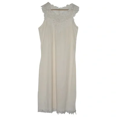 Pre-owned Vanessa Bruno Beige Cotton - Elasthane Dress