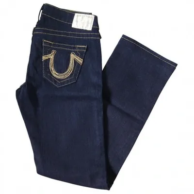 Pre-owned True Religion Blue Cotton Jeans