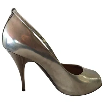 Pre-owned Giuseppe Zanotti Leather Heels In Silver